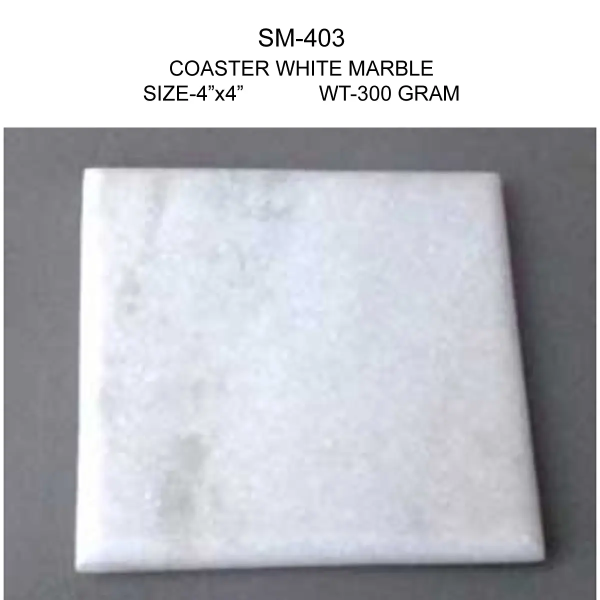 COASTER WHITE MARBLE